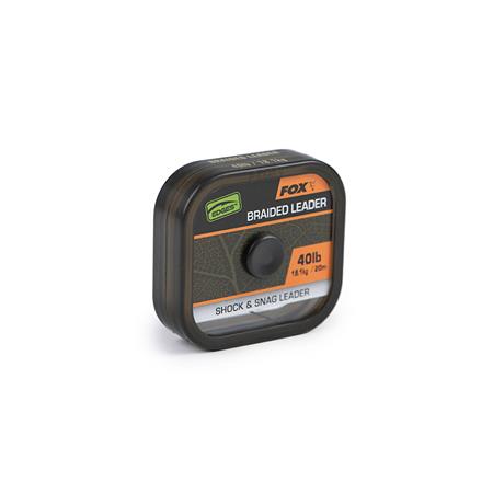 GECOATE GEVLOCHTEN ONDERLIJN FOX EDGES NATURALS BRAIDED LEADER