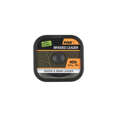 Gecoate Gevlochten Onderlijn Fox Edges Naturals Braided Leader