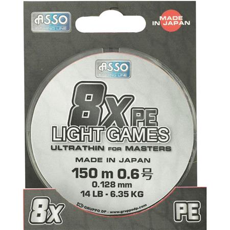 Geflochtene Angelschnur Asso Light Game 8X