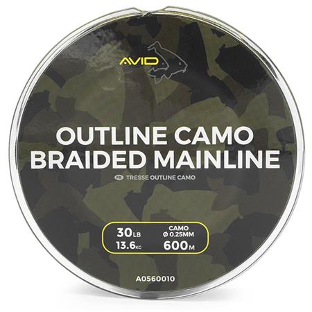 Geflochtene Angelschnur Avid Carp Outline Camo