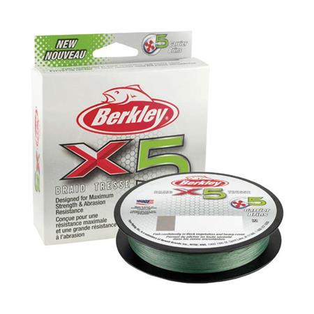 Geflochtene Angelschnur Berkley X5 Braid Low-Vis Green