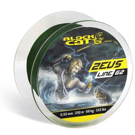 GEFLOCHTENE ANGELSCHNUR BLACK CAT ZEUS LINE G2