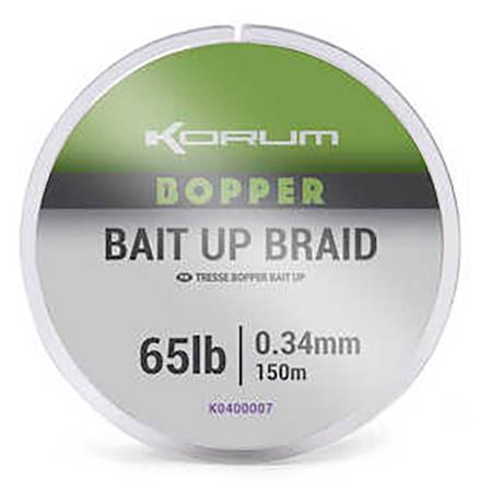 GEFLOCHTENE ANGELSCHNUR KORUM BOPPER BAIT UP BRAID