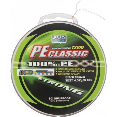 Geflochtene Angelschnur Meer Asso Pe Classic 5 Farben - 300M
