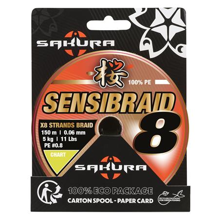 Geflochtene Angelschnur Sakura Sensibraid 8X