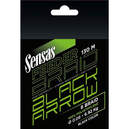 GEFLOCHTENE ANGELSCHNUR SENSAS BLACK ARROW BRAID