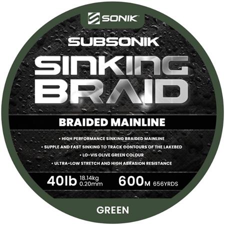 GEFLOCHTENE ANGELSCHNUR SONIK SUBSONIK SINKING BRAID