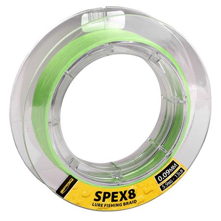 GEFLOCHTENE ANGELSCHNUR SPRO SPEX8 BRAID LIME GREEN