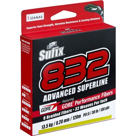 GEFLOCHTENE ANGELSCHNUR SUFIX 832 ADVANCED SUPERLINE