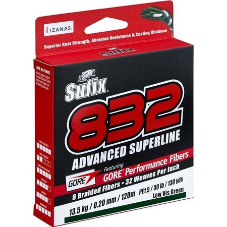 GEFLOCHTENE ANGELSCHNUR SUFIX 832 ADVANCED SUPERLINE