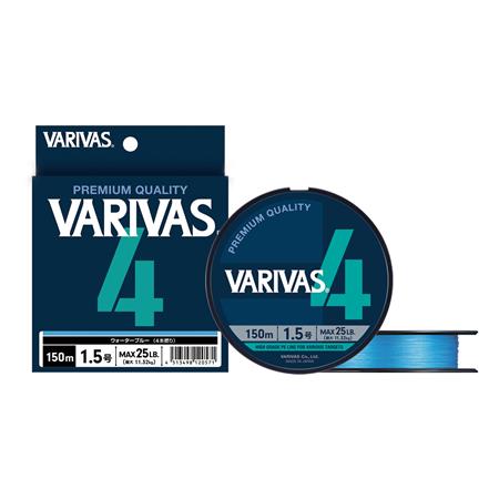 GEFLOCHTENE ANGELSCHNUR VARIVAS 4 WATER BLUE