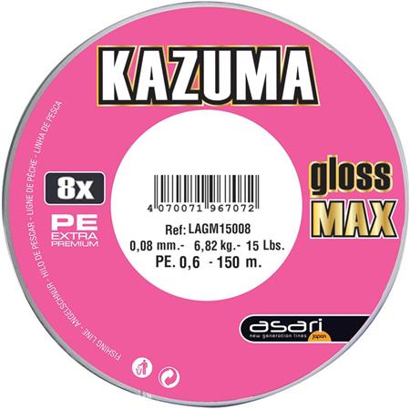 Geflochtene Schnur Asari Kazuma Gloss Max - Rosa - 300M