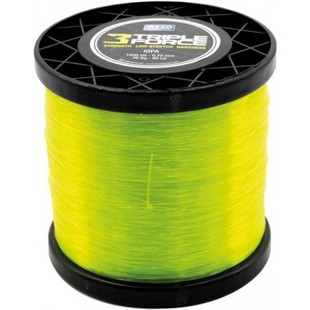 Geflochtene Schnur Asso Triple Force - Gelb - 1000M