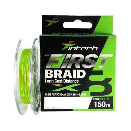 Geflochtene Schnur Intech First Braid X8 - Grün - 150M