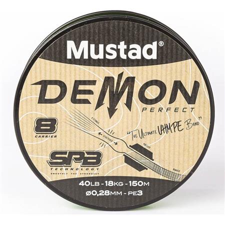 Geflochtene Schnur Mustad Demon Gelbgrün - 150M