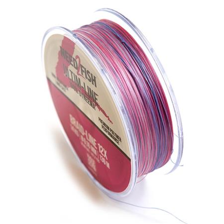 GEFLOCHTENE SCHNUR NEED2FISH ULTIME LINE 12 BRINS - MULTICOLOR - 130M