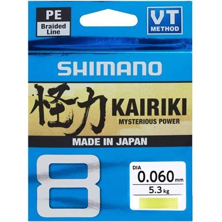 Geflochtene Schnur Shimano Kairiki Sx8 Gelb - 300M