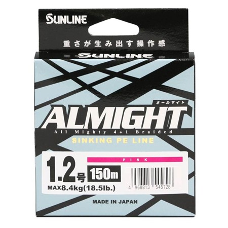 Geflochtene Schnur Sunline Almight Rosa - 150M
