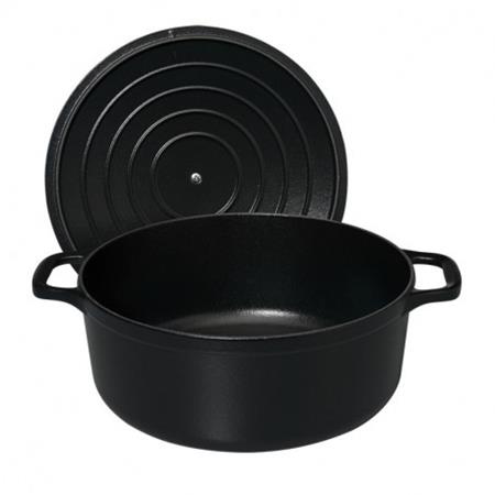 GEGOTEN IJZEREN POT CHASSEUR RONDE - NOIR MAT