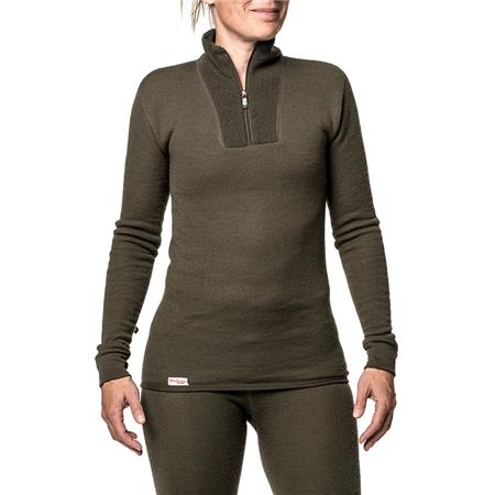 GEMENGDE TRUI WOOLPOWER ZIP TURTLENECK 200