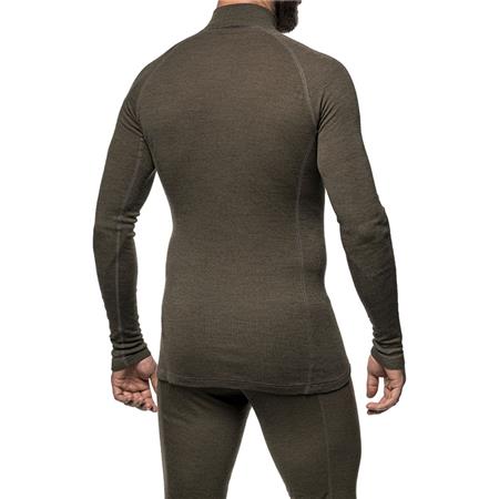 GEMENGDE TRUI WOOLPOWER ZIP TURTLENECK LITE