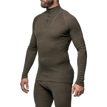 GEMENGDE TRUI WOOLPOWER ZIP TURTLENECK LITE