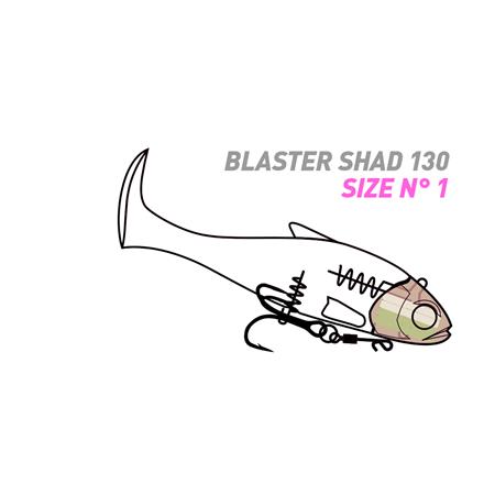 GEMONTEERD SOFTBAIT FIIISH BLASTER SHAD 130 - 13CM