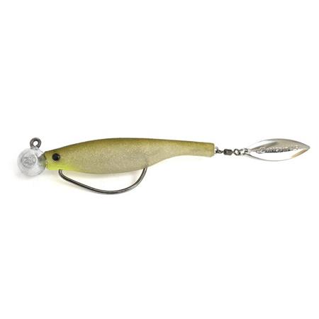 GEMONTEERD SOFTBAIT HYPERLASTICS DARTSPIN 4.5' FOOTBALL JIGHEAD - 12CM