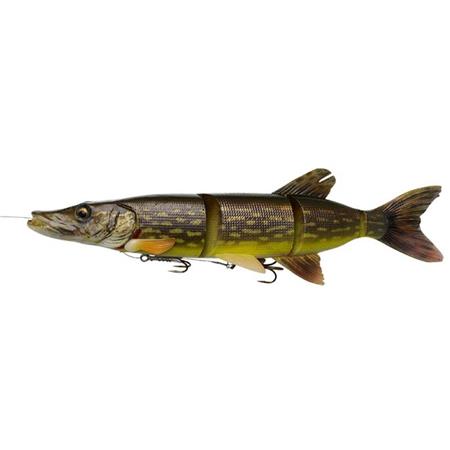 Gemonteerd Softbait Savage Gear 4D Line Thru Pike - 37Cm