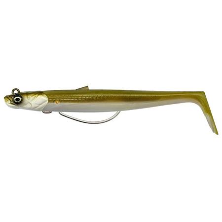 GEMONTEERD SOFTBAIT SAVAGE GEAR SANDEEL V2 WEEDLESS - 11.5CM