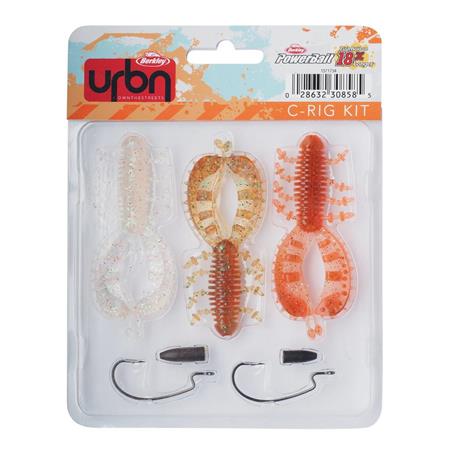 GEMONTEERD SOFTBAIT SET BERKLEY URBN C-RIG KIT