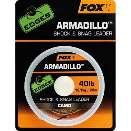 Gevlochteen Lijn Voor Onderlijn Fox Edges Armadillo Camo Shock & Snag Leader - 20M