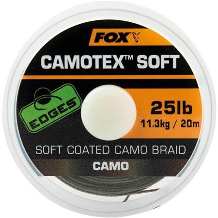 Gevlochteen Lijn Voor Onderlijn Gecoat Fox Edges Camotex Soft Camo - 20M