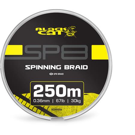 GEVLOCHTEN LIJN BLACK CAT SP8-BRAID - 250M