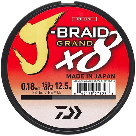 Gevlochten Lijn Daiwa J-Braid Grand X8 Blauw - 135M
