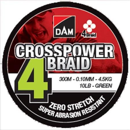 Gevlochten Lijn Dam Crosspower 4-Braid - 300M