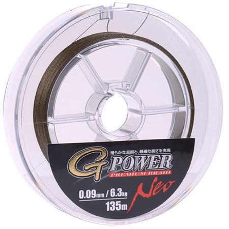 Gevlochten Lijn Gamakatsu Gpower Premium Braid Moss Groen - 135M