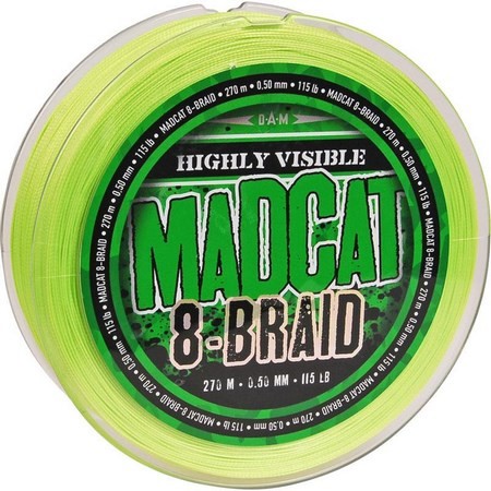 Gevlochten Lijn Meerval Madcat 8-Braid - Groen