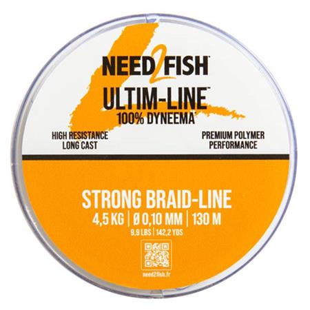 Gevlochten Lijn Need2fish Ultim-Line 4 Strengen - Blauw -130M