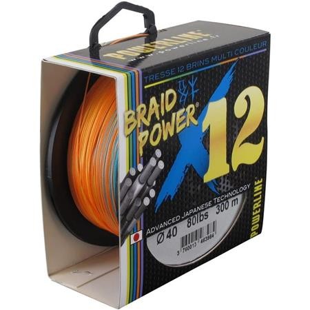 Gevlochten Lijn Powerline Braid Power X12 Multikleur