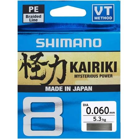 Gevlochten Lijn Shimano Kairiki Sx8 Grijs - 150M