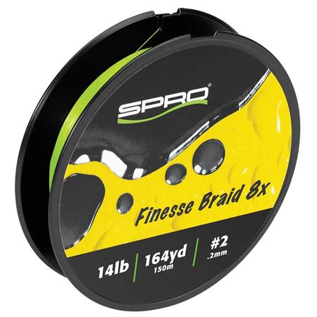 Gevlochten Lijn Spro Finesse Braid 8X Lime Green - 150M