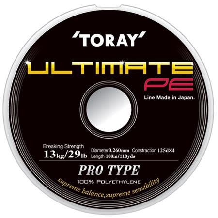 Gevlochten Lijn Toray Ultimate Pe 100M