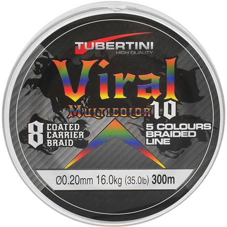 Gevlochten Lijn Tubertini Viral 10 Multicolore - 300M