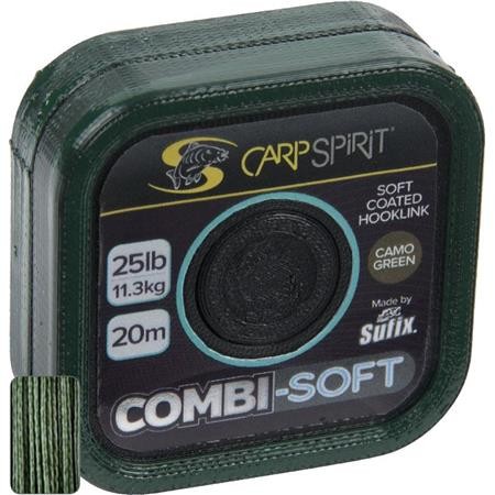 Gevlochten Onderlijn Carp Spirit Combi Soft Green - 20M