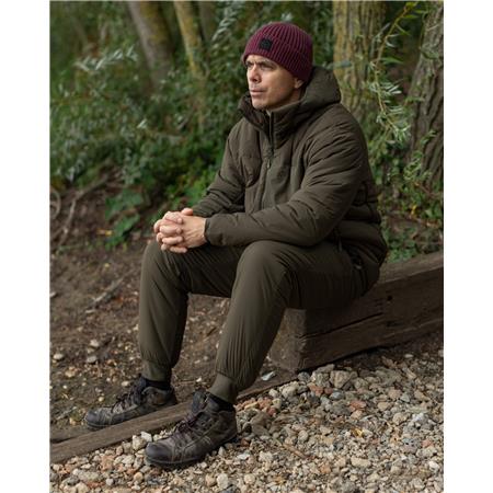 GIACCA UOMO - DARK OLIVE KORDA INSULATED HOODED JACKET - DARK OLIVE