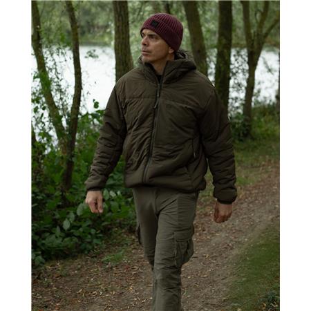 GIACCA UOMO - DARK OLIVE KORDA INSULATED HOODED JACKET - DARK OLIVE