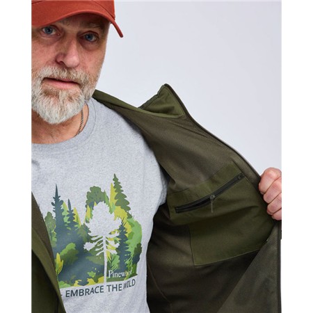 GIACCA UOMO PINEWOOD ABISKO LIGHT STRETCH - MOSS GREEN/MOSS GREEN