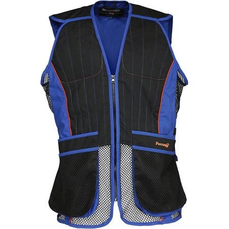 Gilet Ball Trap Homme Percussion Ball Trap Evo - Noir/Bleu