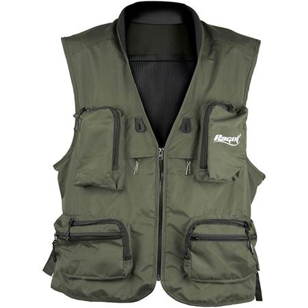 Gilet Da Pesca Spinning Mosca Natural Bait - Cachi Ragot Lancer Mouche Toc - Kaki